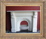 ornate victorial slate fireplace white